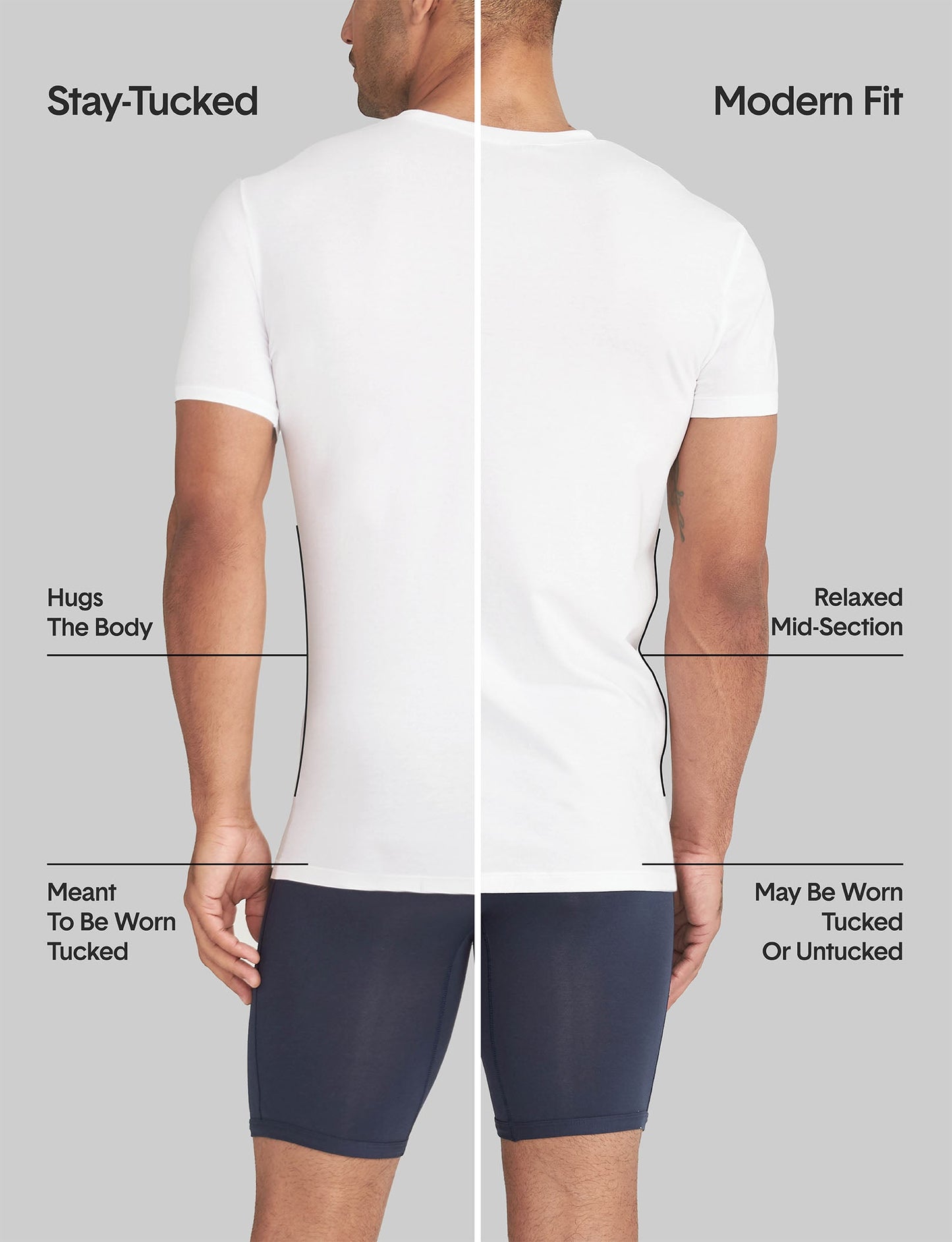 Second Skin Deep V-Neck Stay-Tucked Undershirt