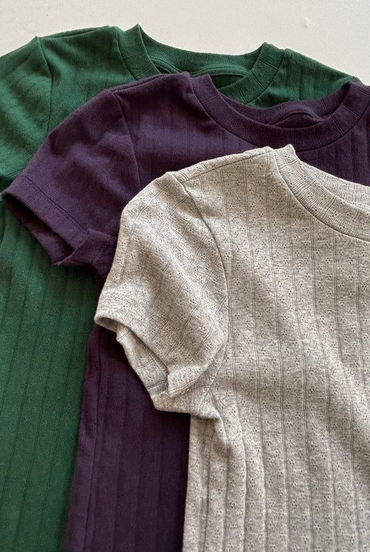 Pointelle Texture Tee