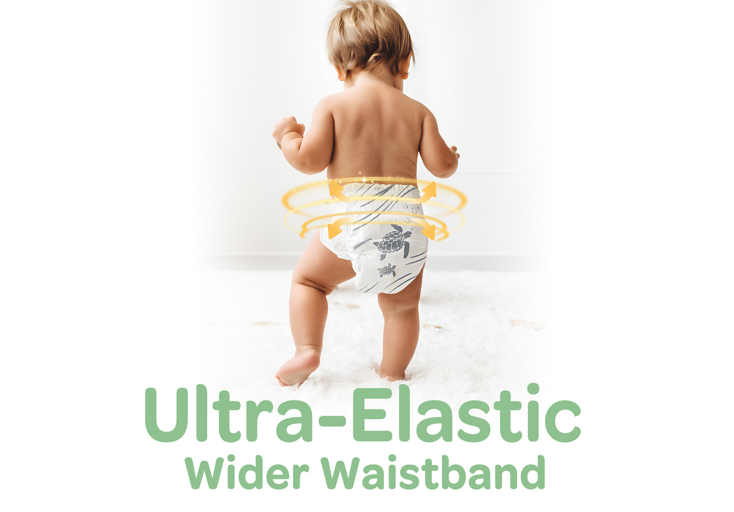 Clear+Dry® Natural Disposable Diapers Jumbo Box