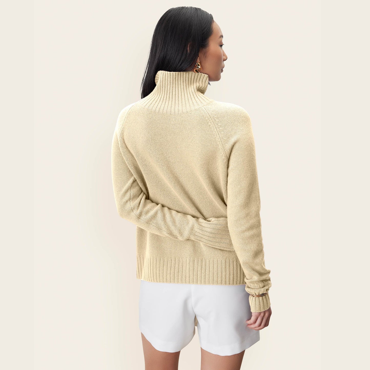 Emma Cashmere Relaxed Turtleneck Sweater