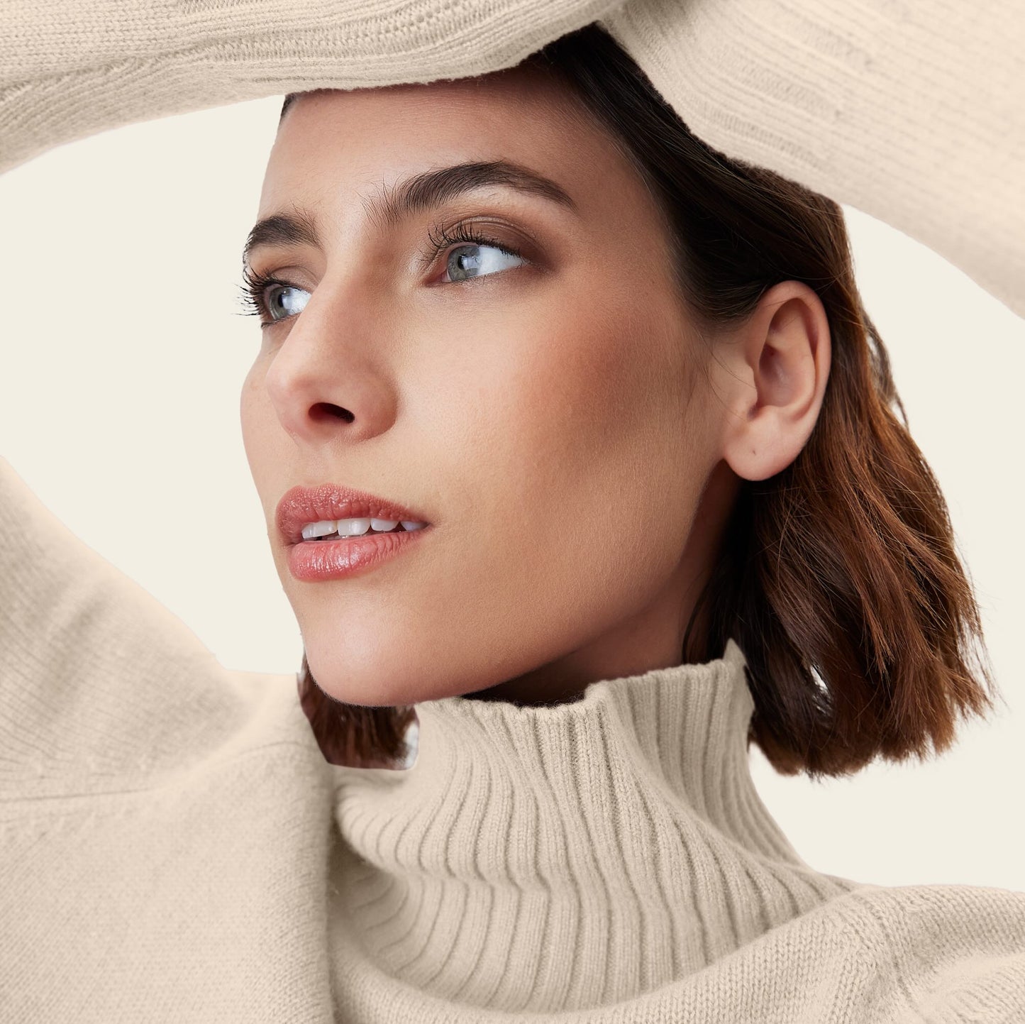 Emma Cashmere Relaxed Turtleneck Sweater
