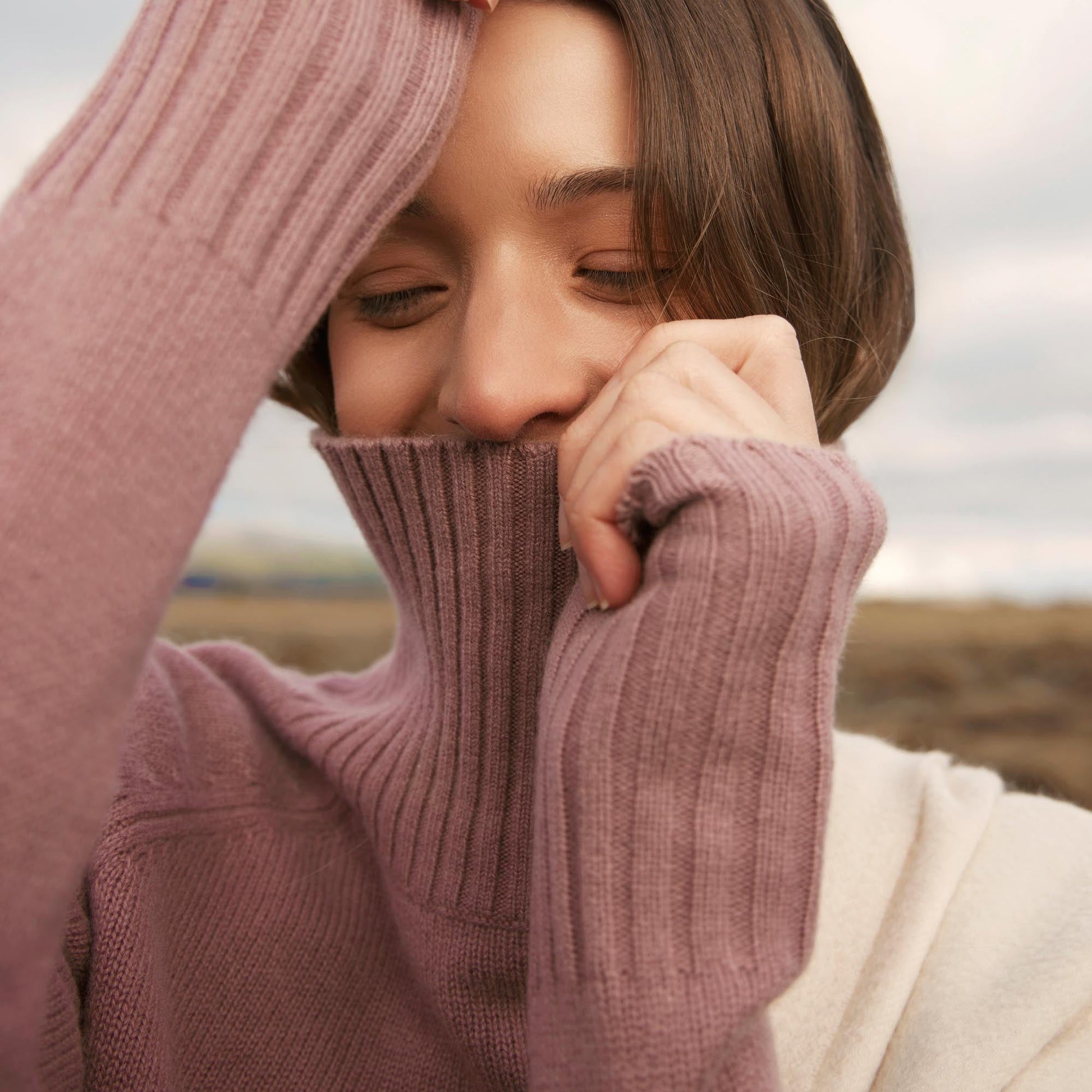 Emma Cashmere Relaxed Turtleneck Sweater