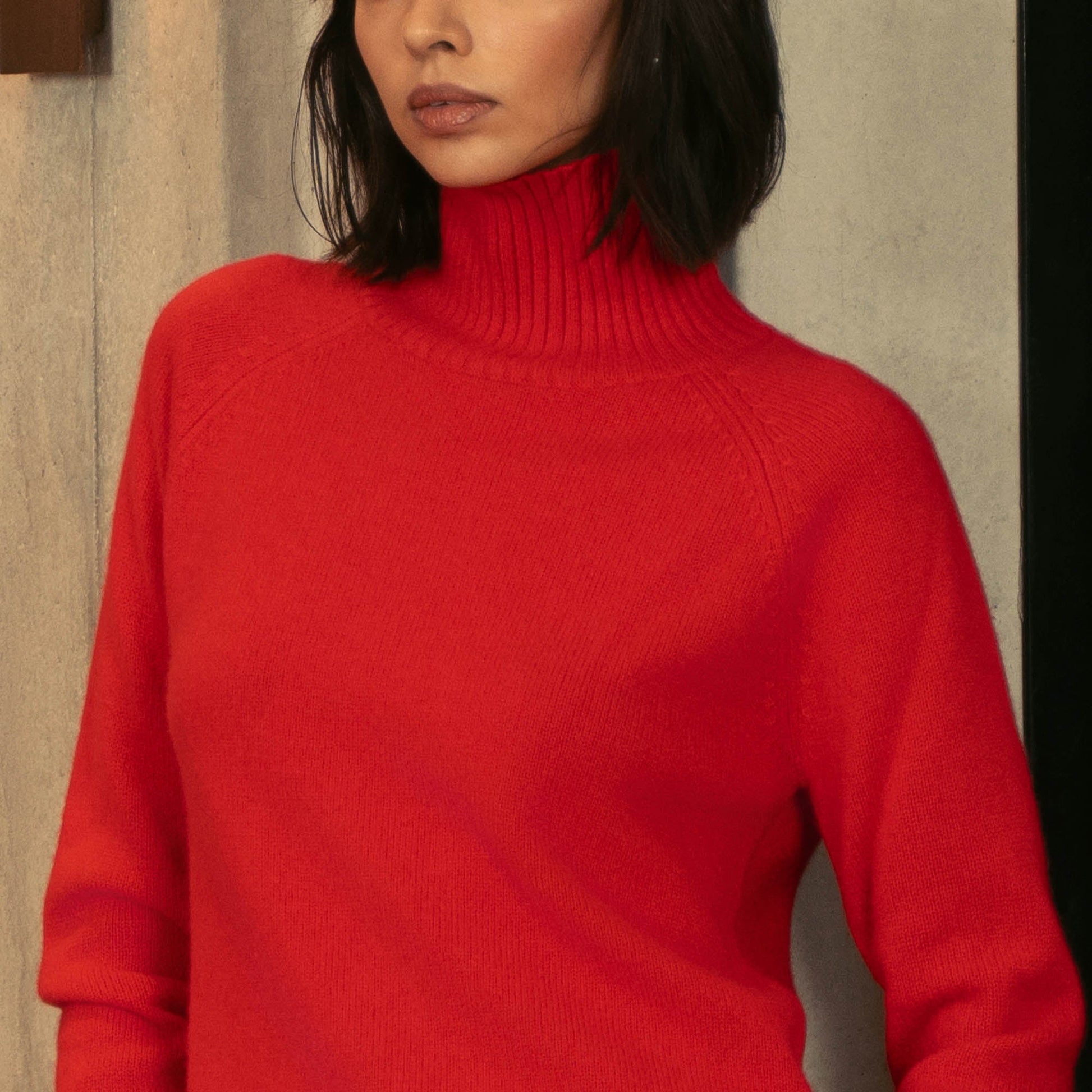 Emma Cashmere Relaxed Turtleneck Sweater