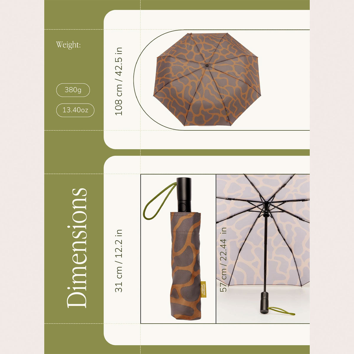 Coffee Ripples Umbrella with Auto Open-Close