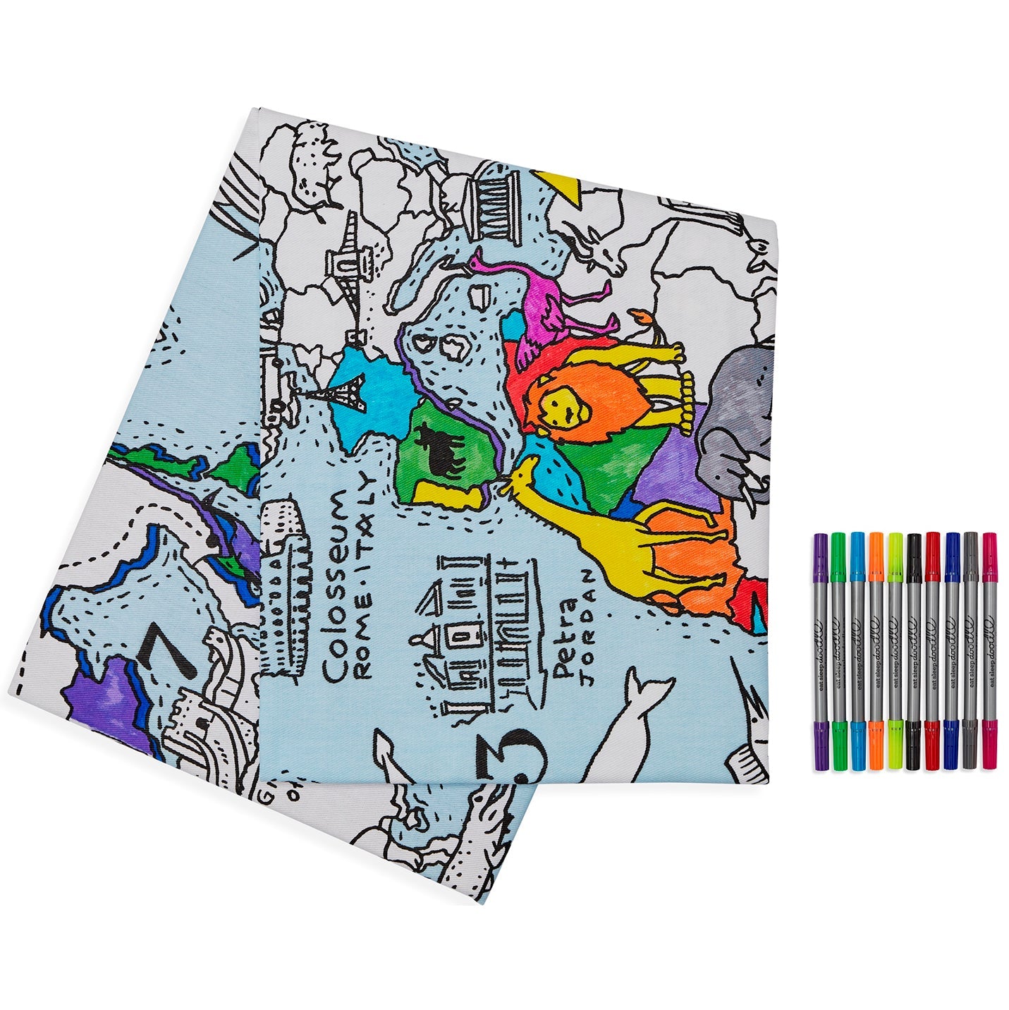 world map tablecloth