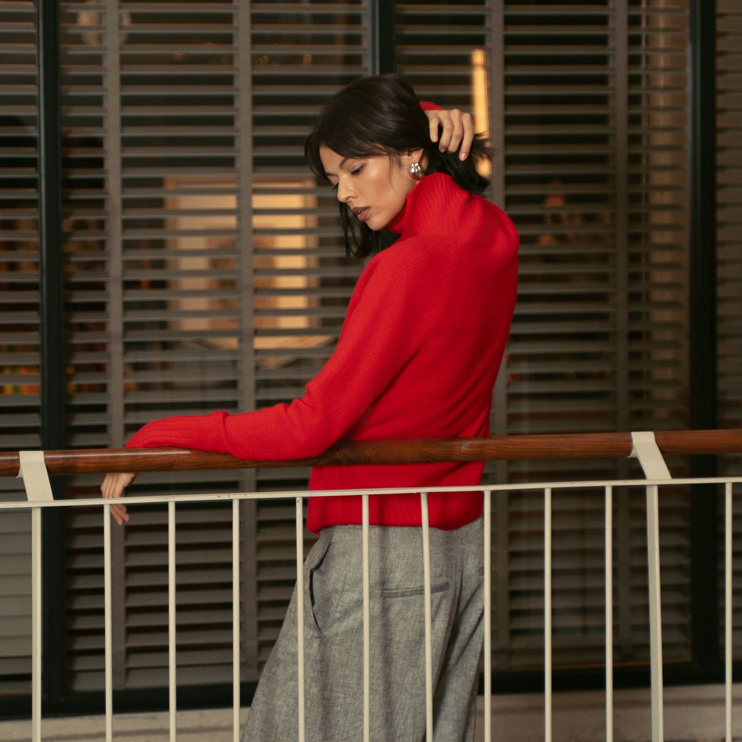 Emma Cashmere Relaxed Turtleneck Sweater
