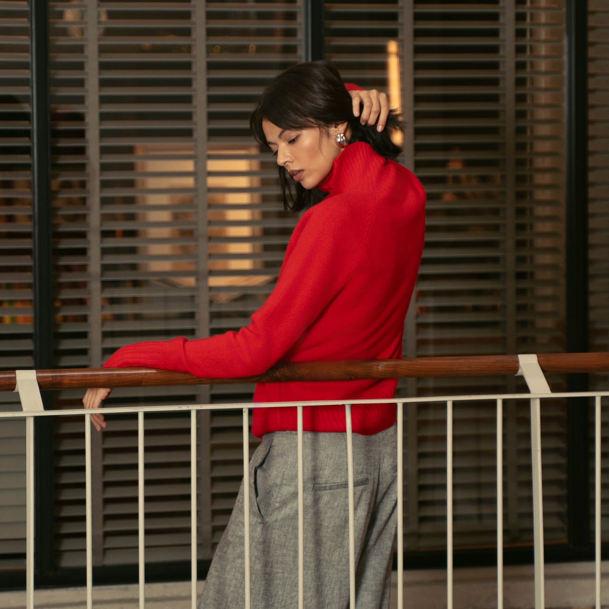 Emma Cashmere Relaxed Turtleneck Sweater