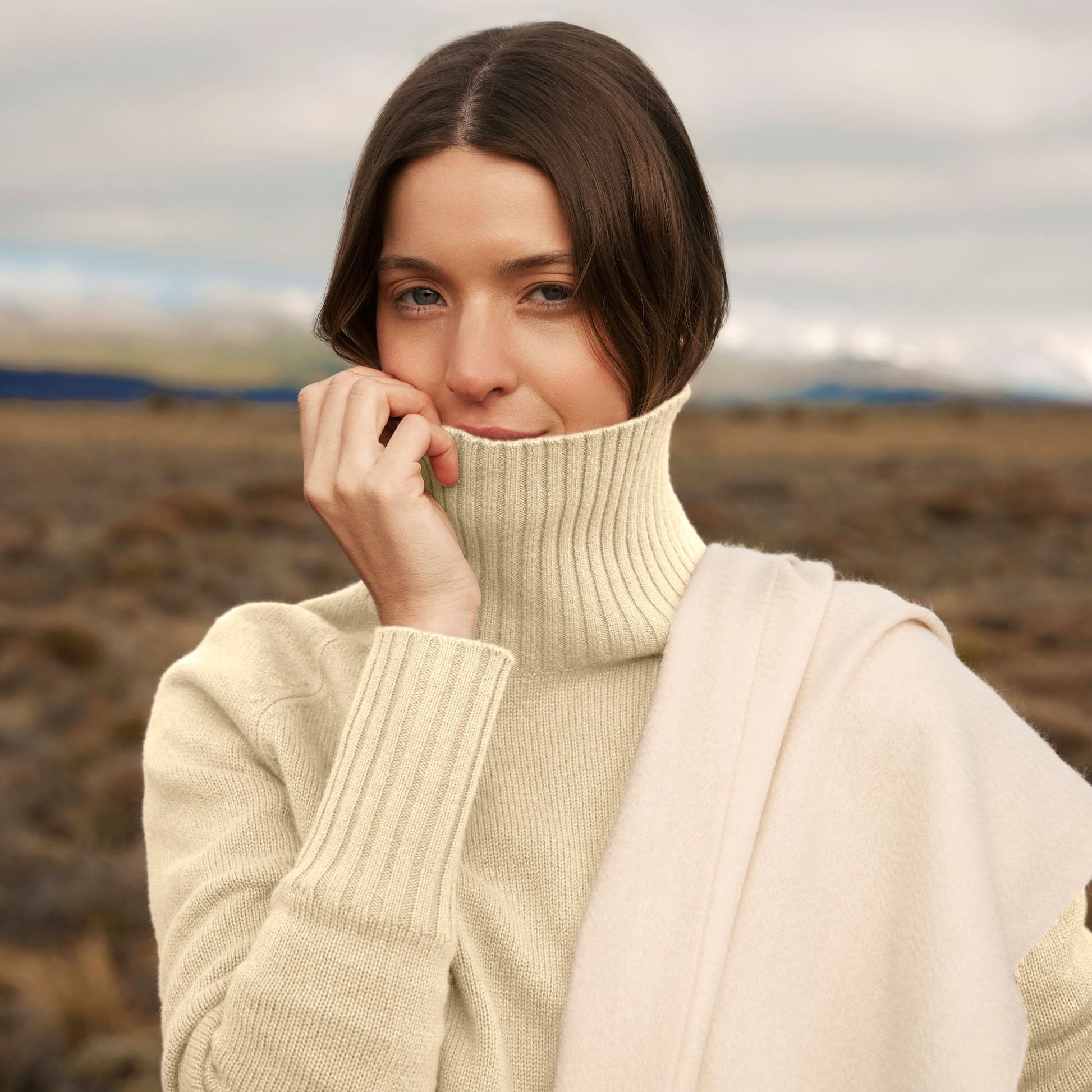 Emma Cashmere Relaxed Turtleneck Sweater