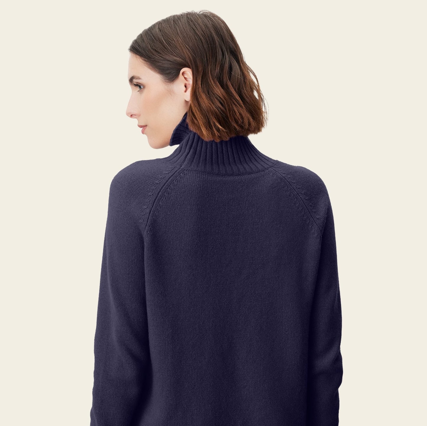 Emma Cashmere Relaxed Turtleneck Sweater