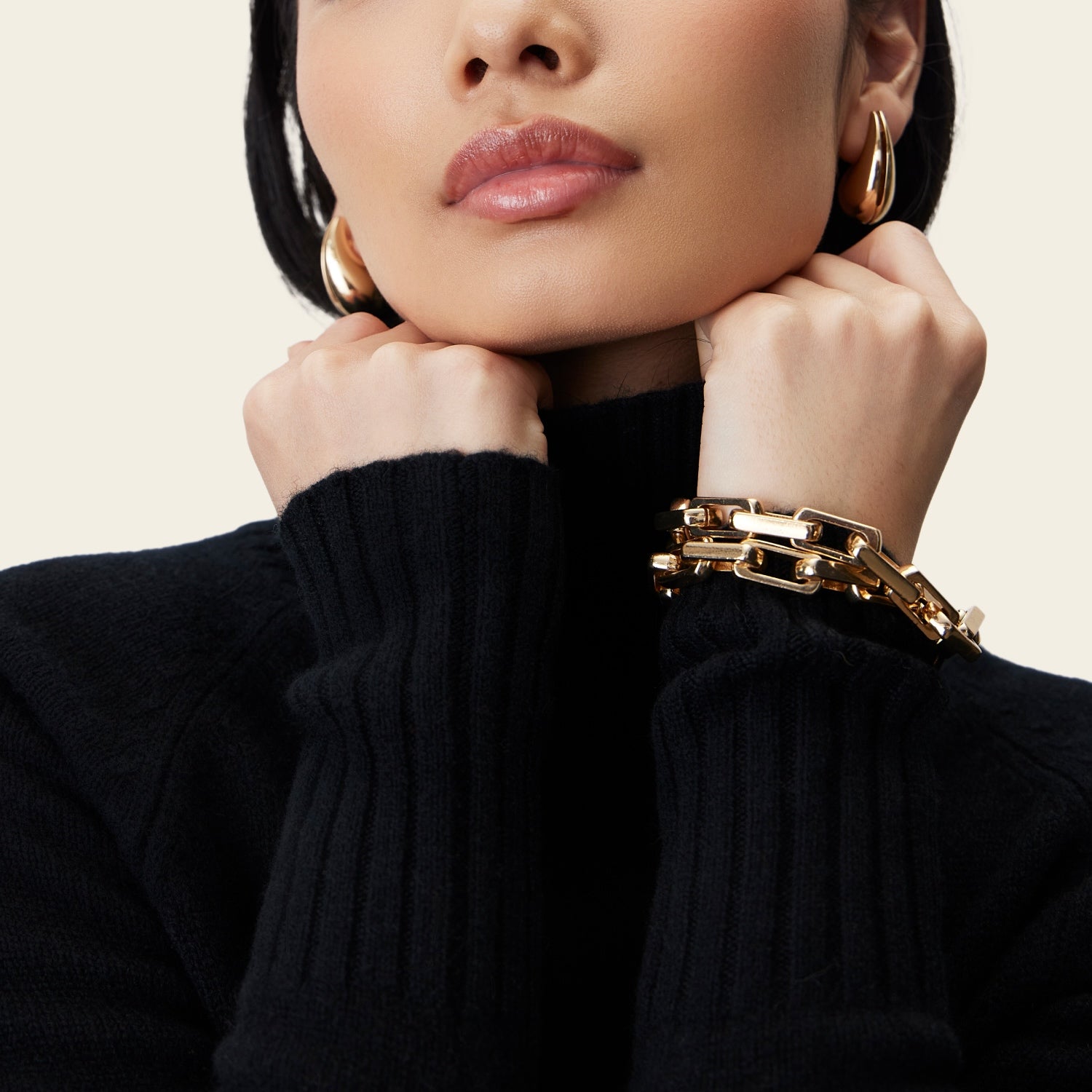 Emma Cashmere Relaxed Turtleneck Sweater