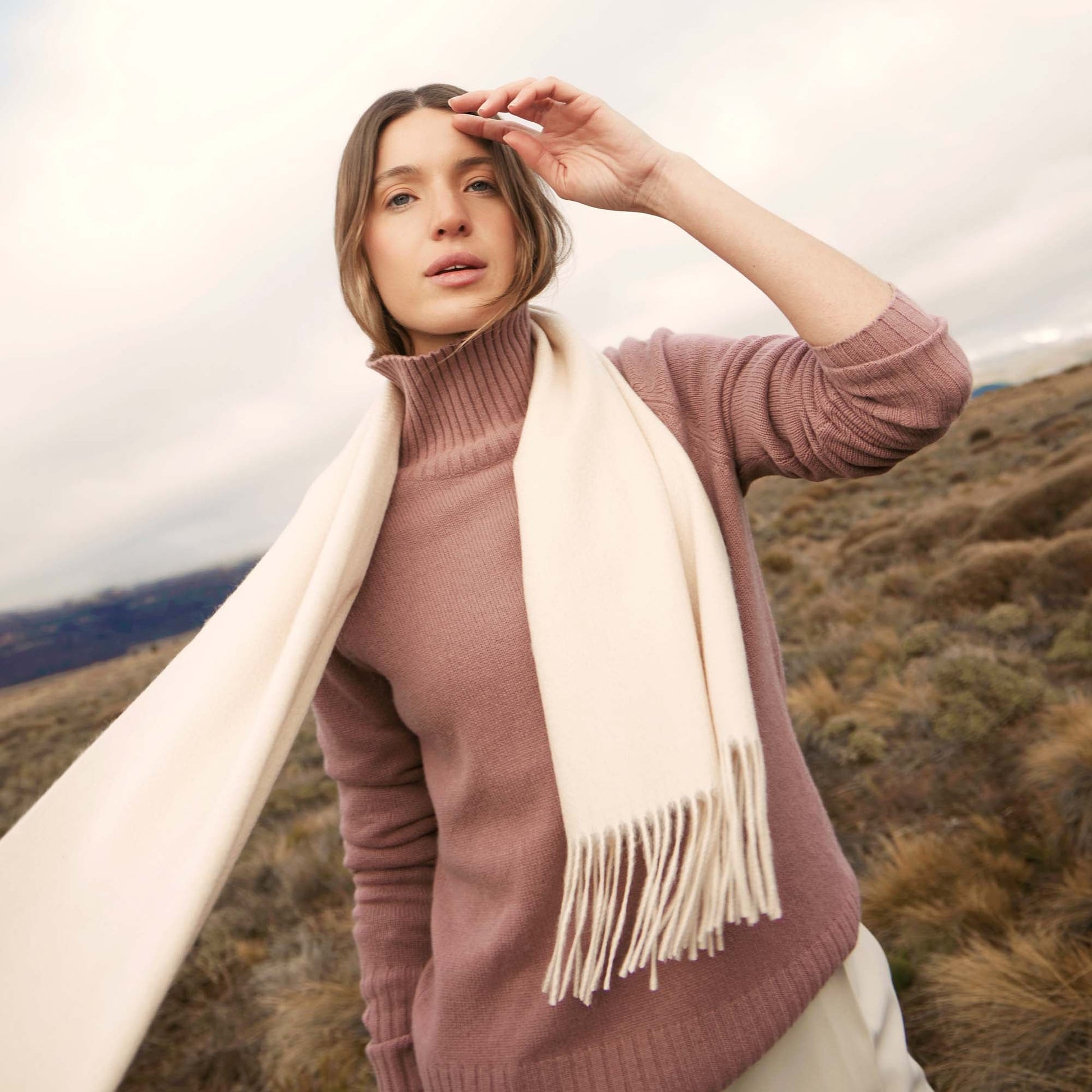 Emma Cashmere Relaxed Turtleneck Sweater