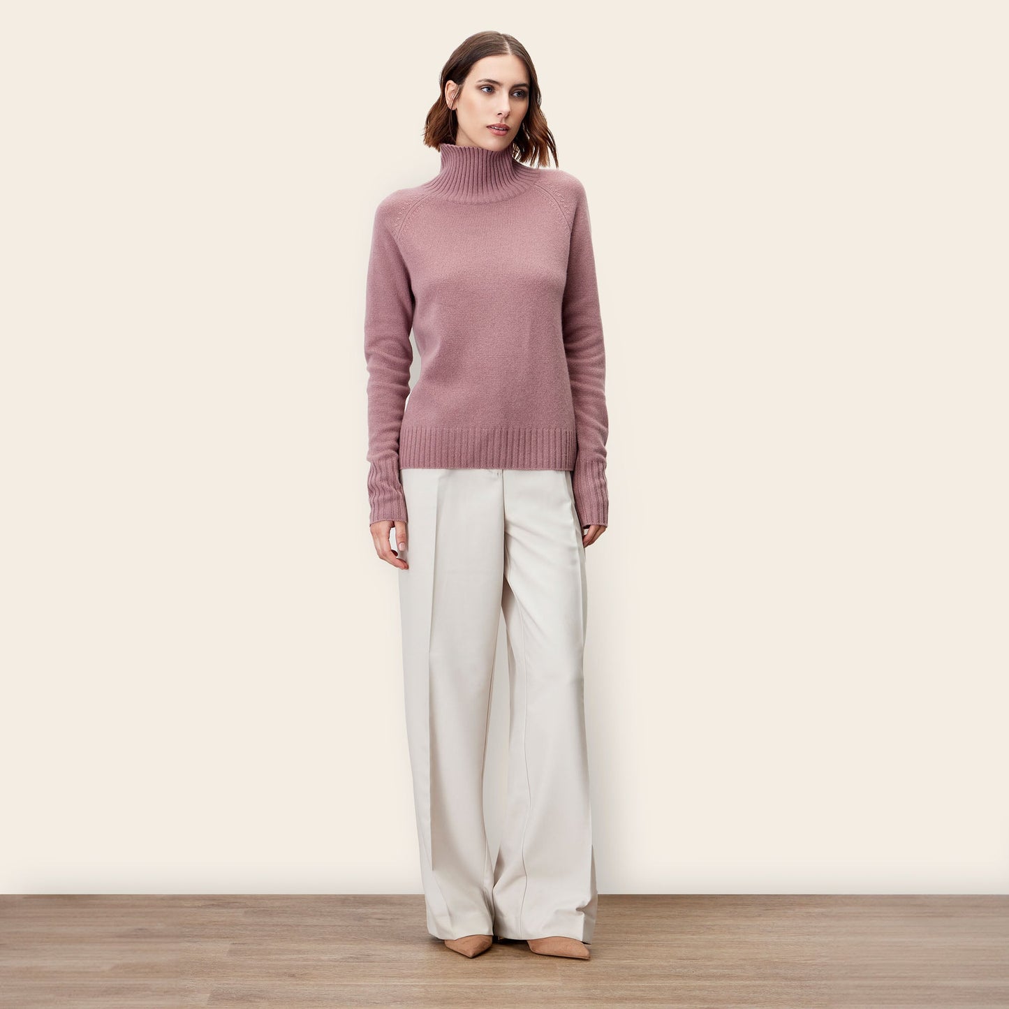 Emma Cashmere Relaxed Turtleneck Sweater