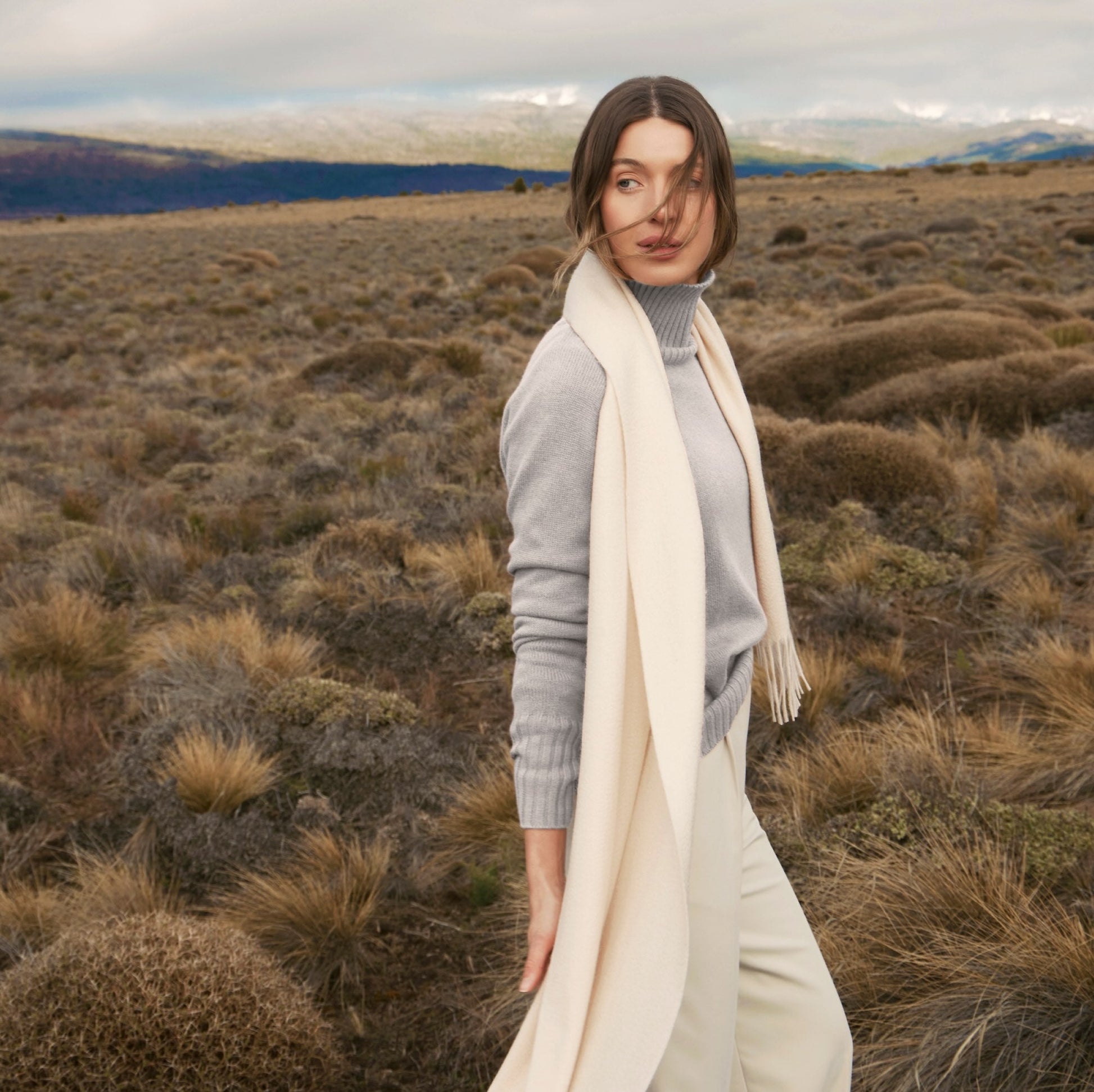 Emma Cashmere Relaxed Turtleneck Sweater