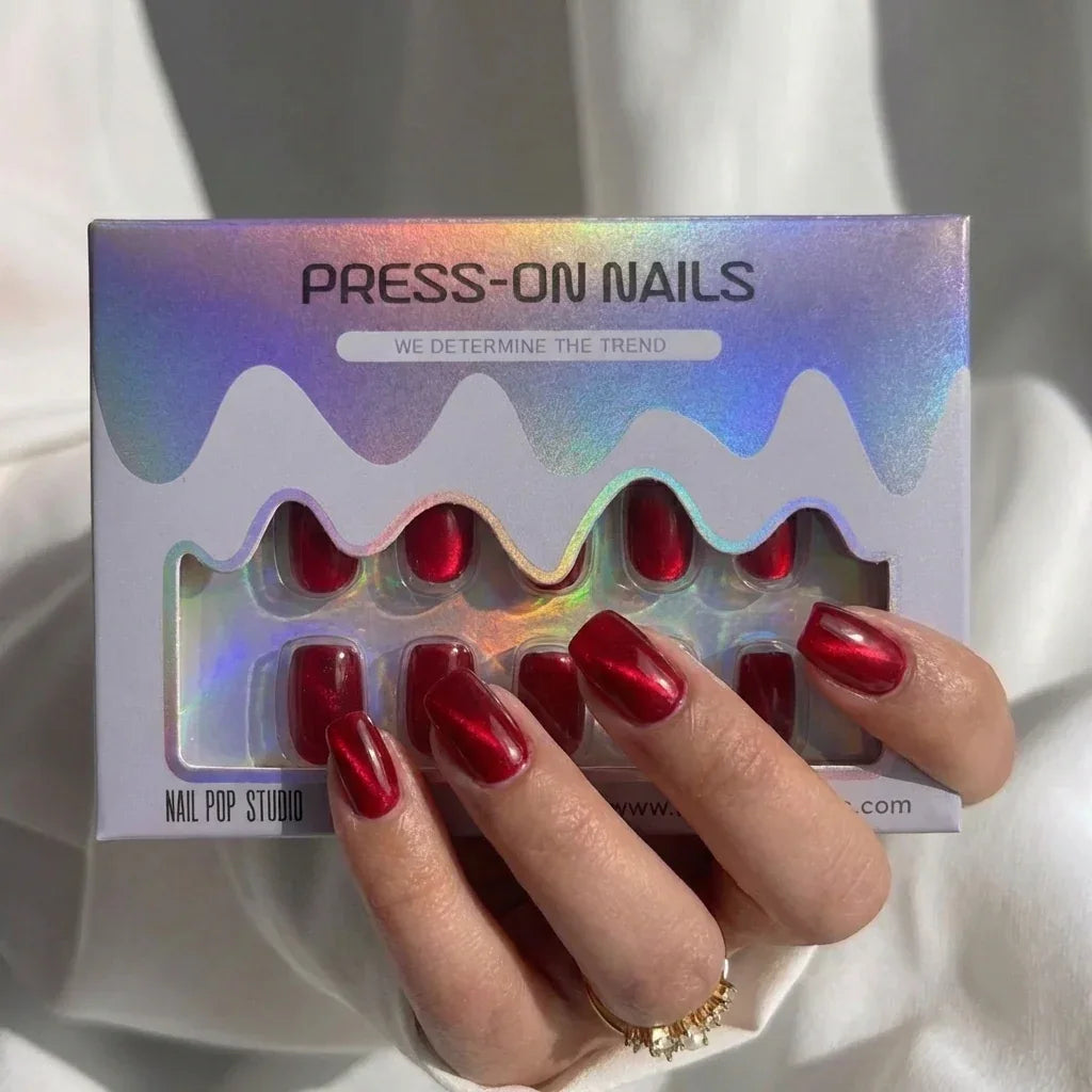 Hot Love Square Nails - Press On Nails