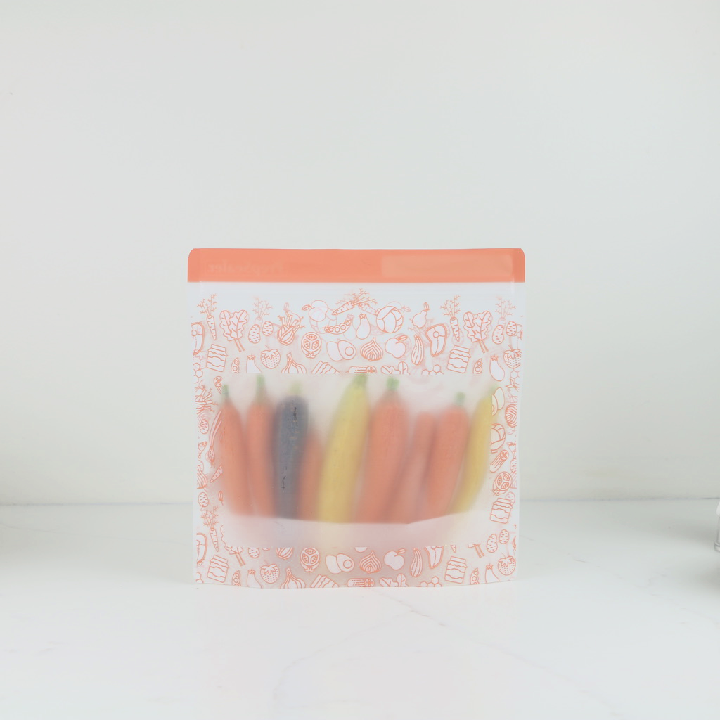 Food Saving Reusable Bag - 10PC Set with window (3 Small, 3 Medium, 4 Large)