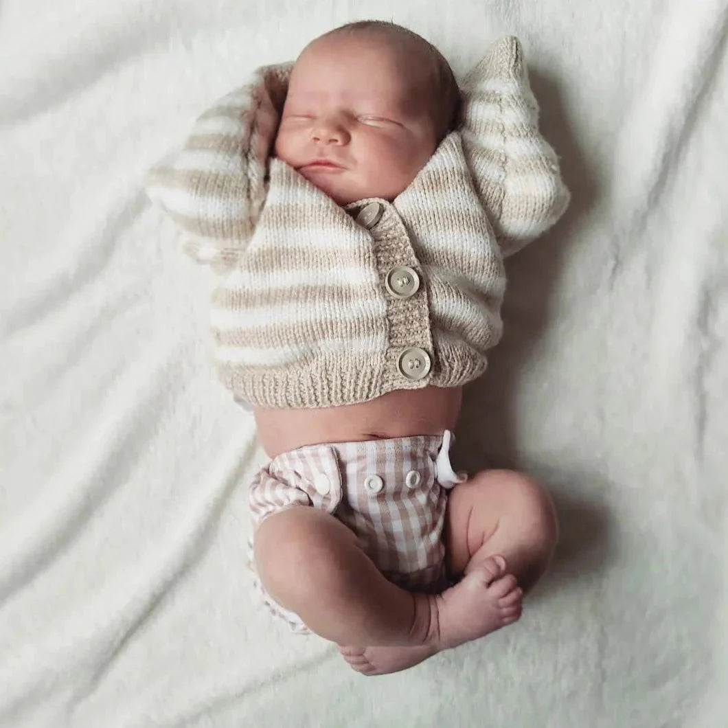 Newborn Reusable Cloth Nappy - Rainbow Oatmeal