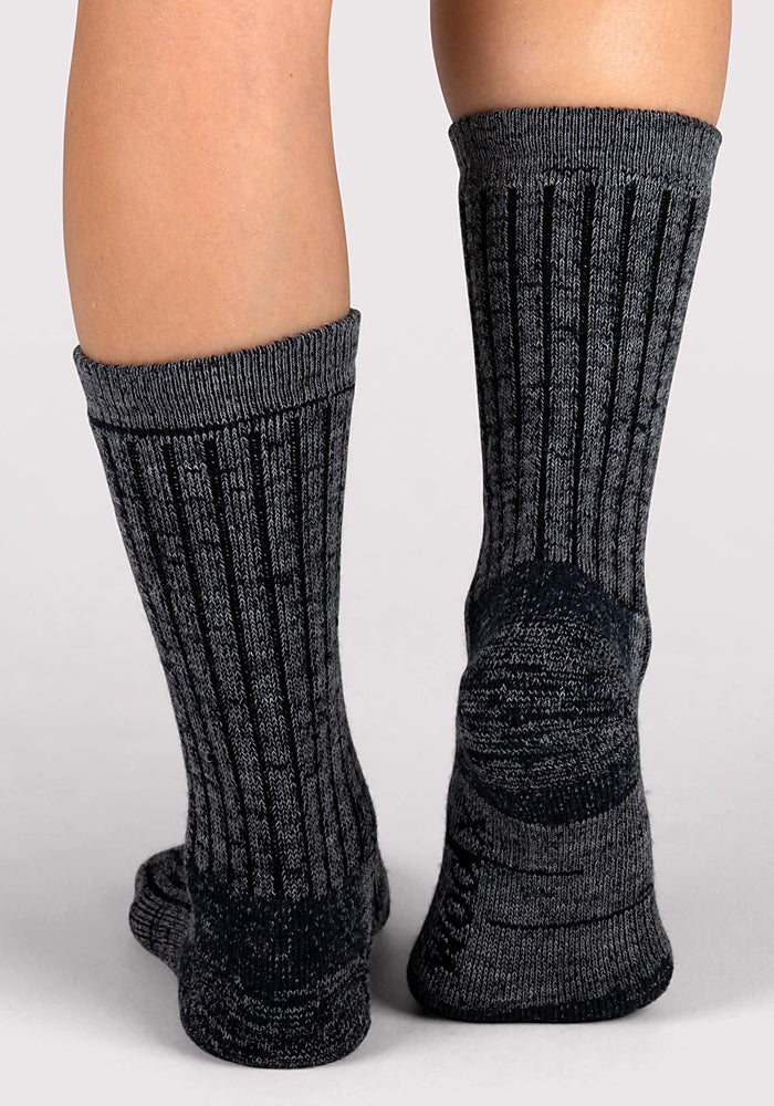 Womens Joey Crew Socks - Stone Grey