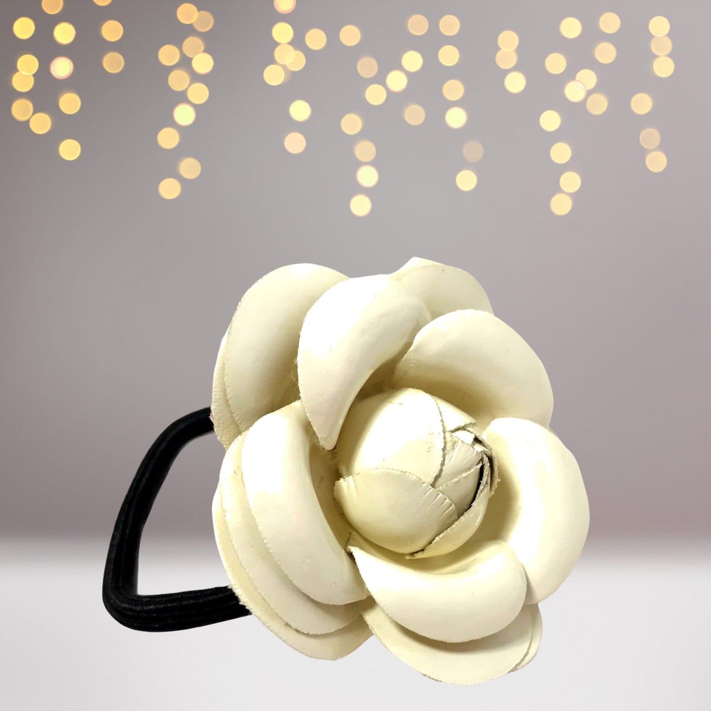 Shiny Flower Hairband Pony Tail