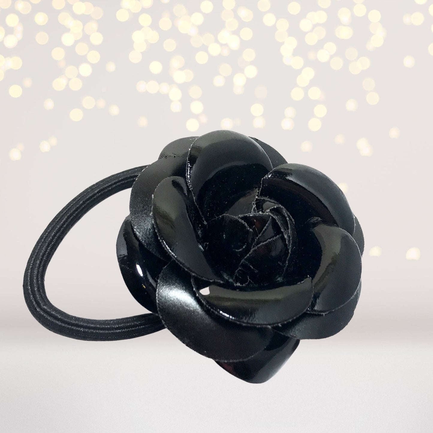Shiny Flower Hairband Pony Tail