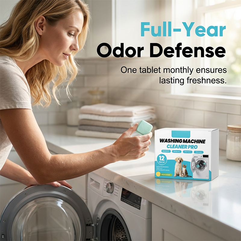🧼Washing Machine Cleaner Tablets (12-Pack)✨Deep Clean Descale Deodorize Suitable For All Washers💨