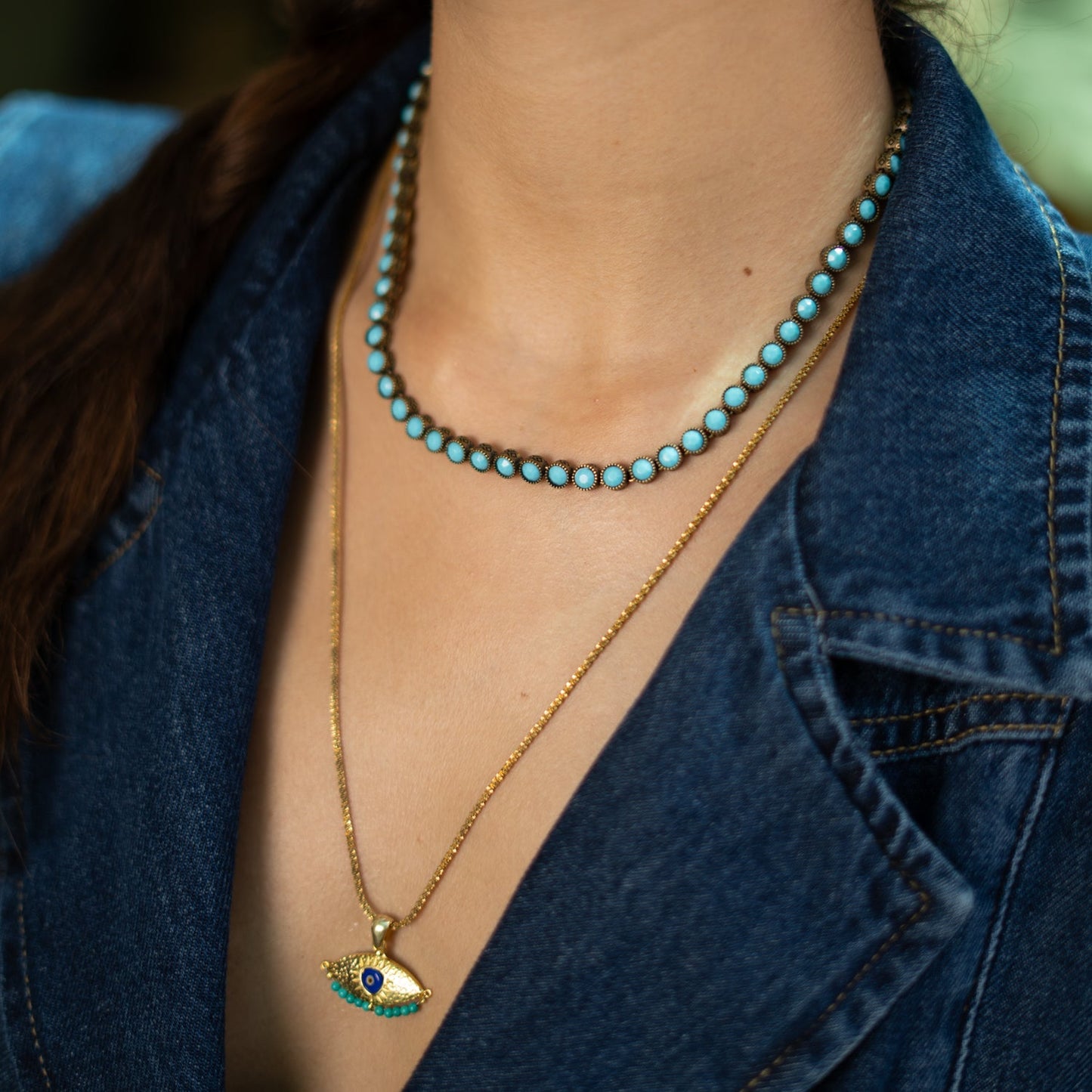 Turquoise Tennis Mystic Necklace