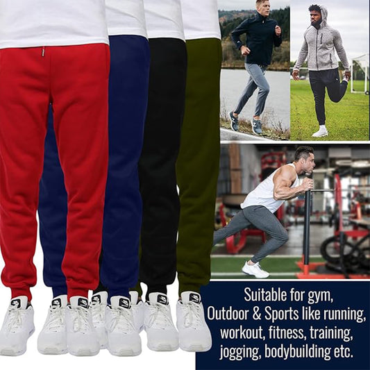 3-Pack Mens Modern Fit Fleece Jogger Sweatpants