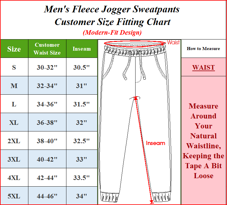 3-Pack Mens Modern Fit Fleece Jogger Sweatpants