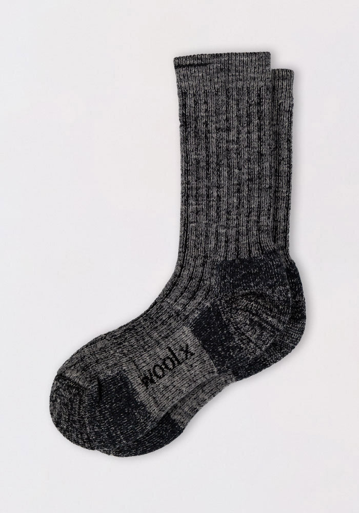 Womens Joey Crew Socks - Stone Grey